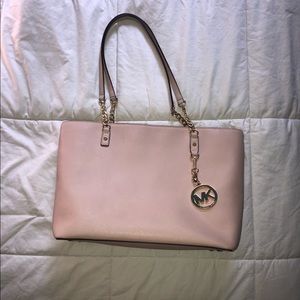 Michael Kors EW Jet Set Pink Tote